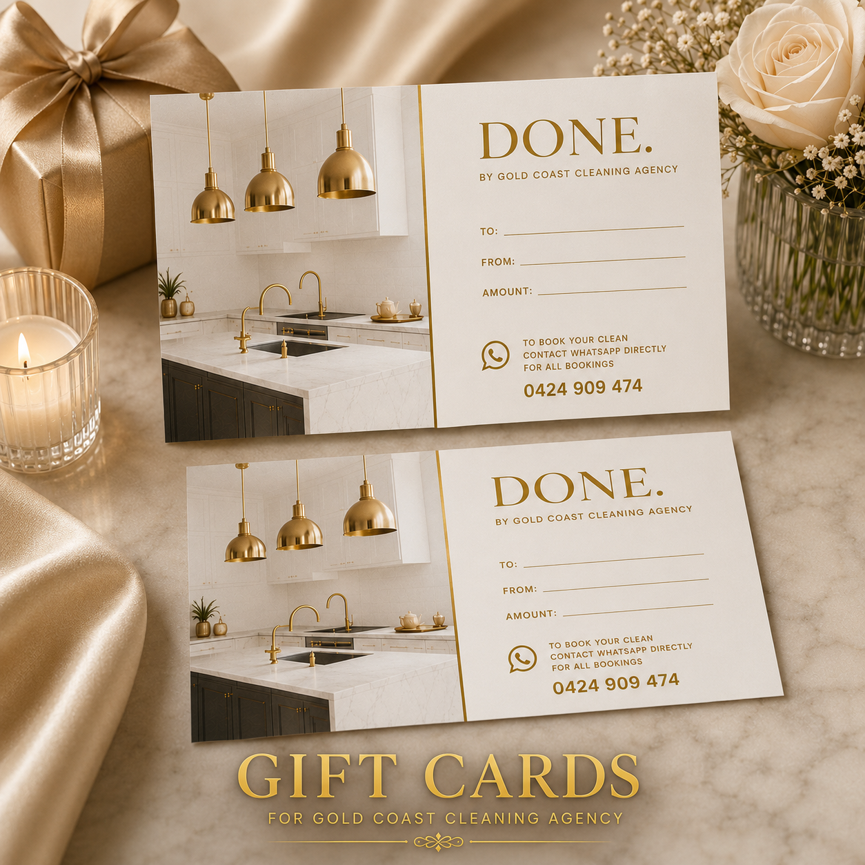 Gold Coast Cleaning Gift Card by Ivy Rose Boujee & Co