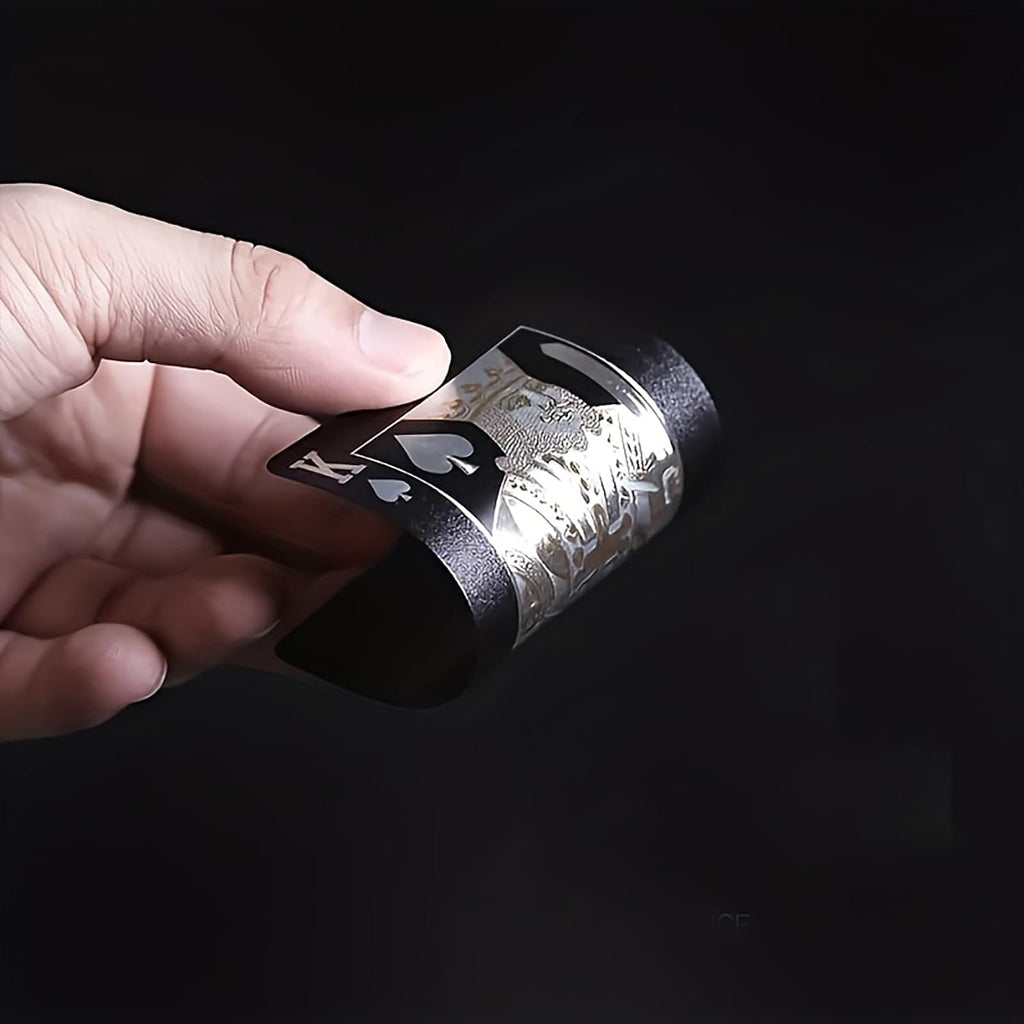 Waterproof Black Plastic Playing Cards