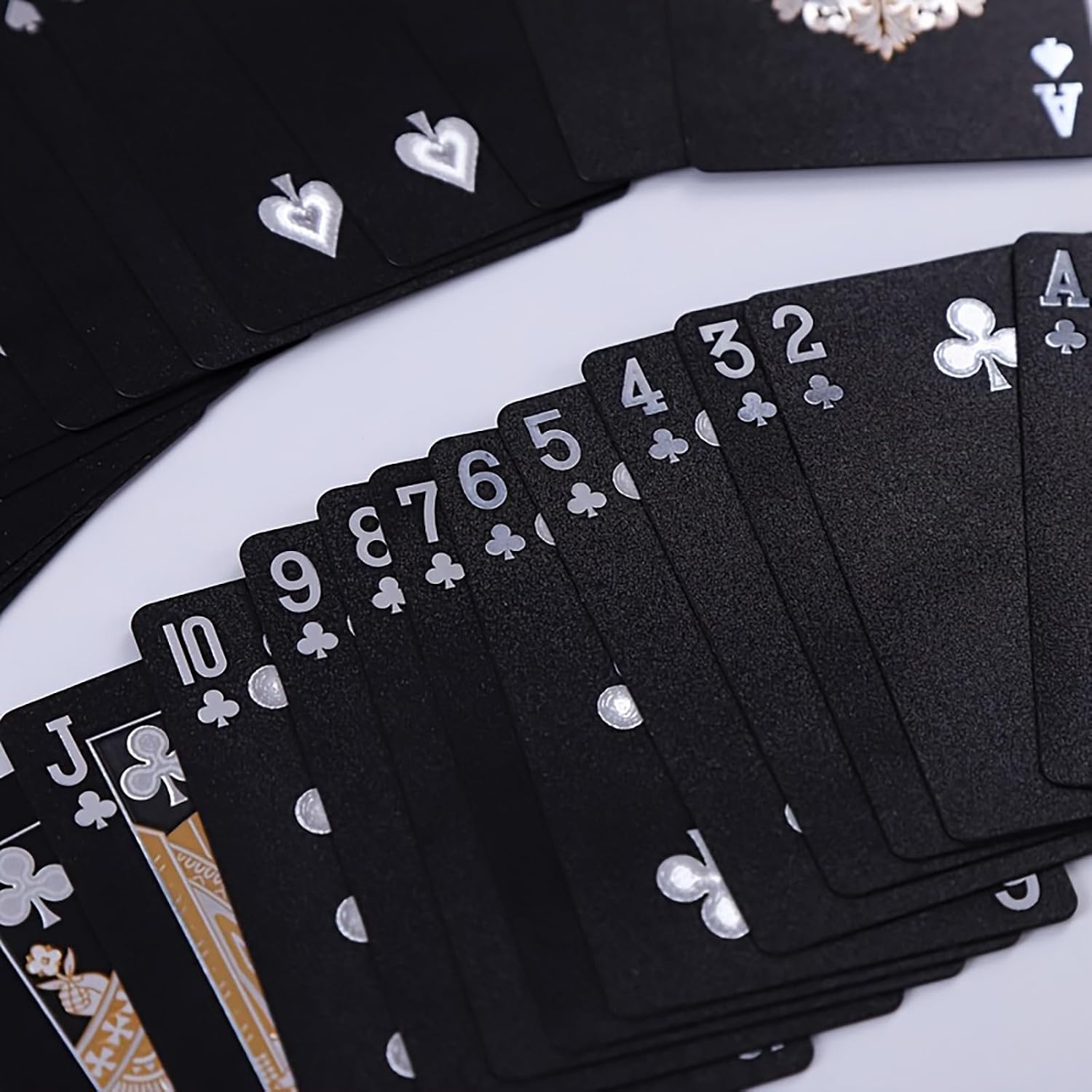 Waterproof Black Plastic Playing Cards