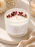 Luxe Crystal Rose Petal Candle