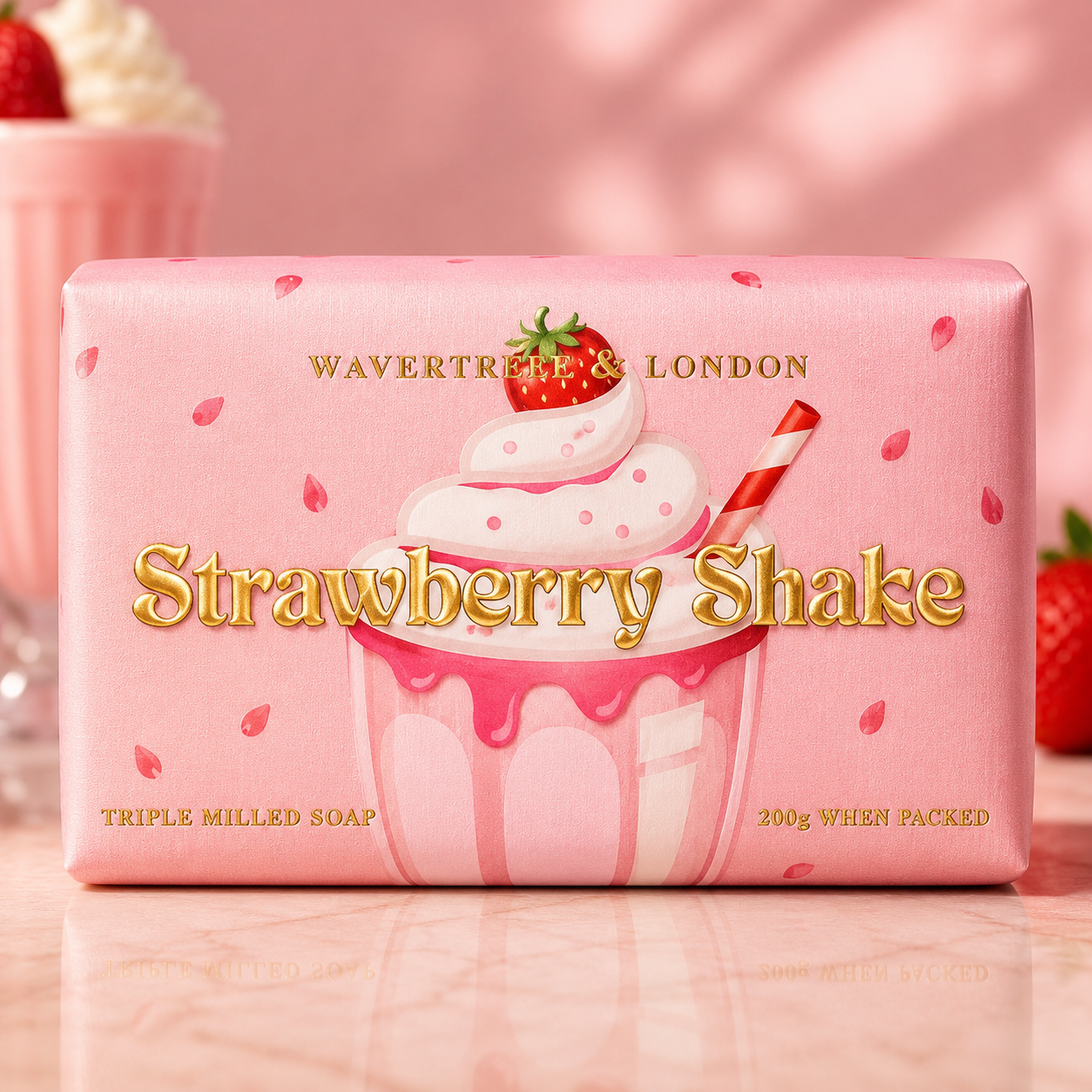 Strawberry Shake Soap Bar 200g