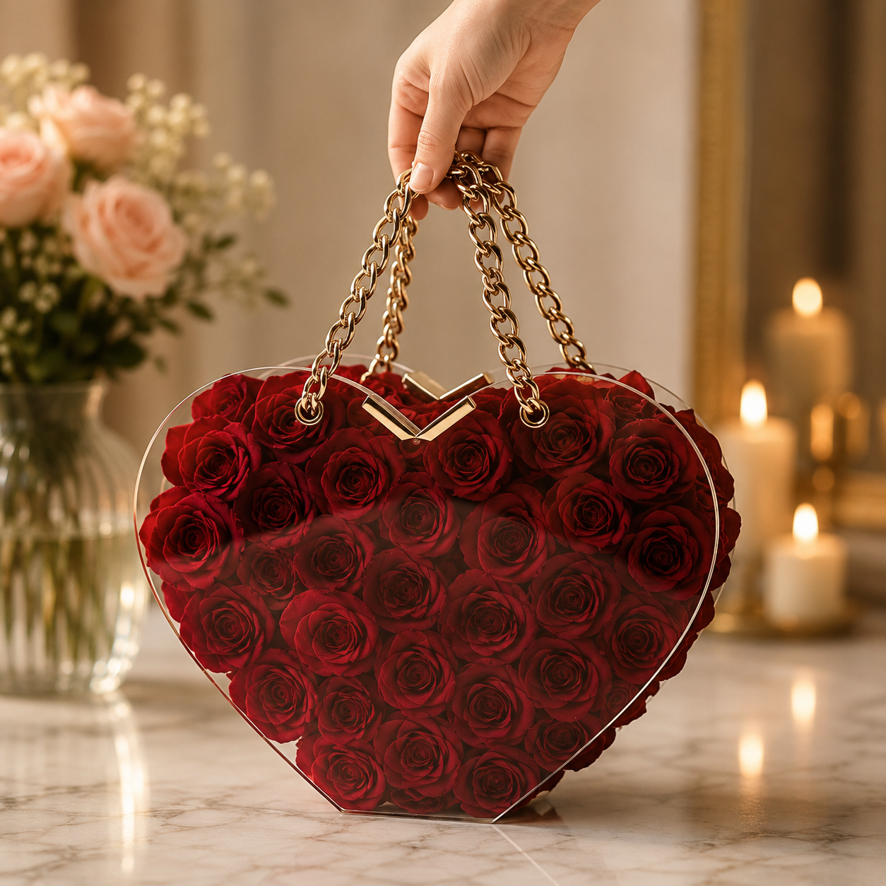 Everlasting Luxe Love Heart Bag