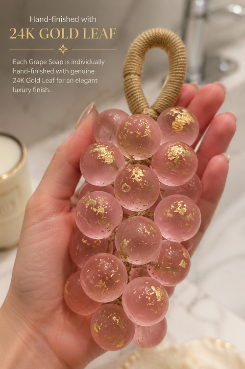 Artisanal Grape Cluster Hanging Soap