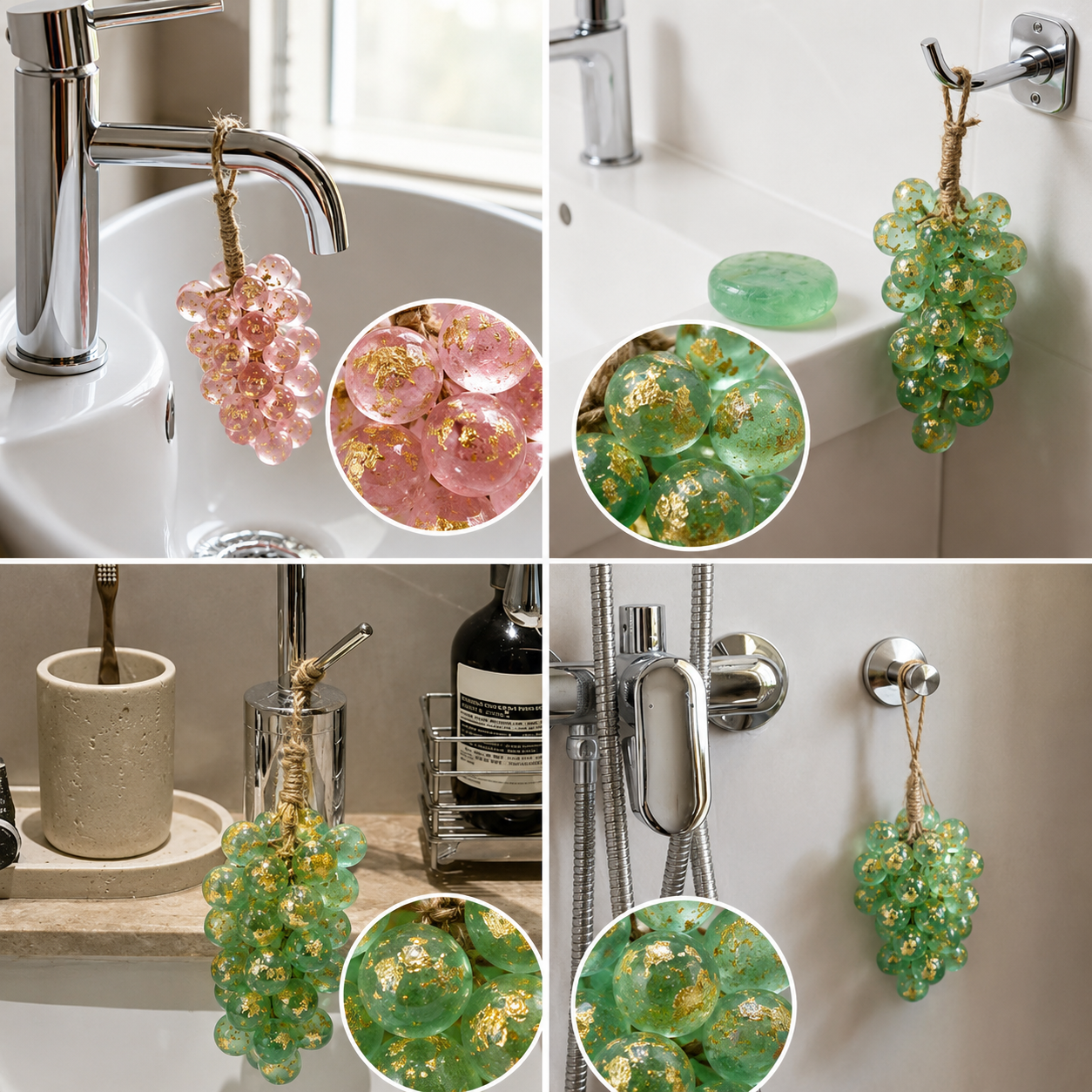 Luxury Grape Cluster Hanging Soap