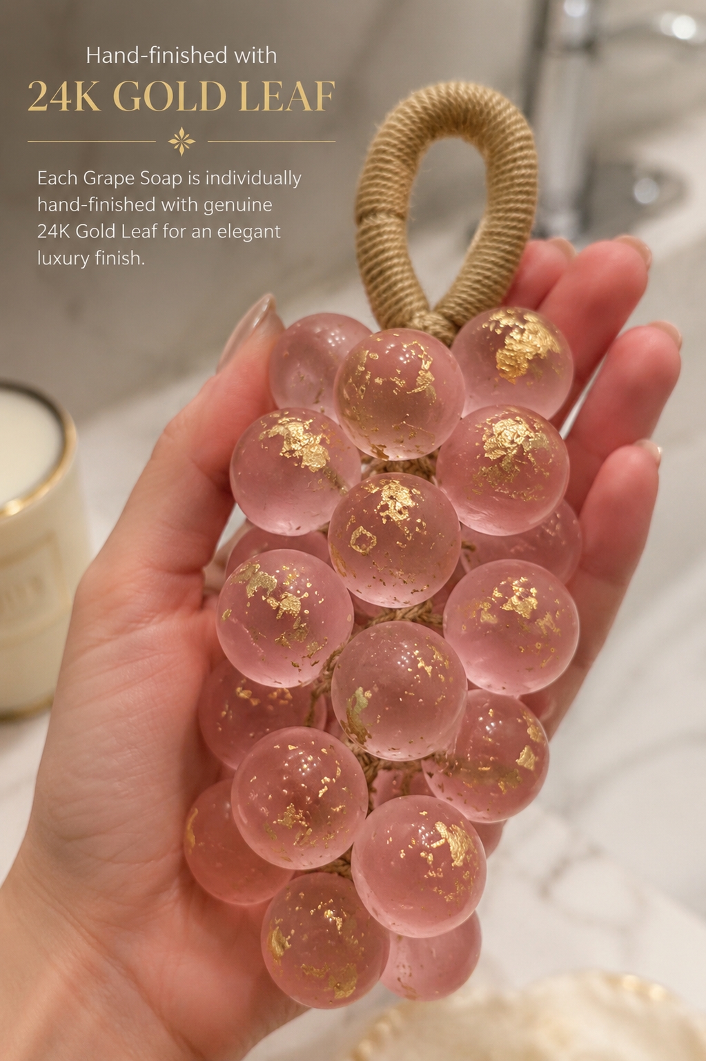 Luxury Grape Cluster Hanging Soap