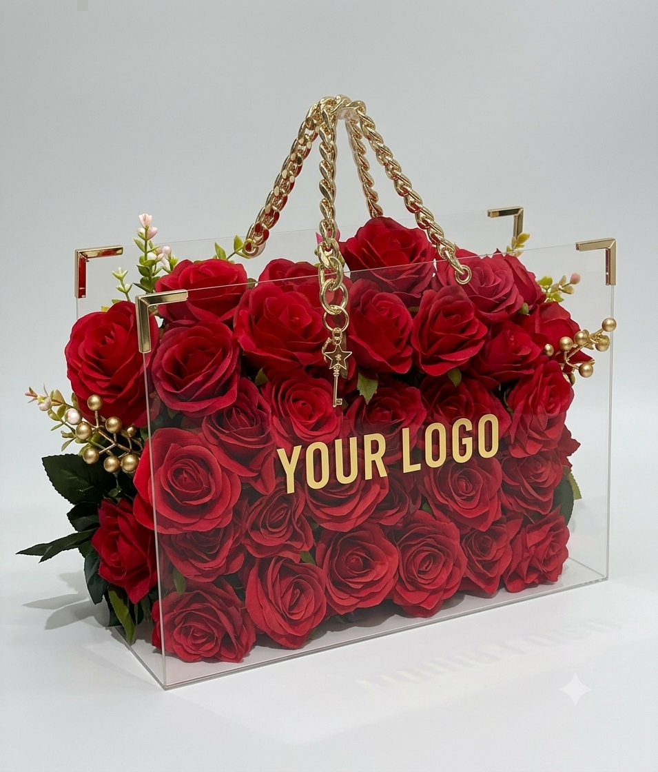 Everlasting Luxe Rose Bag