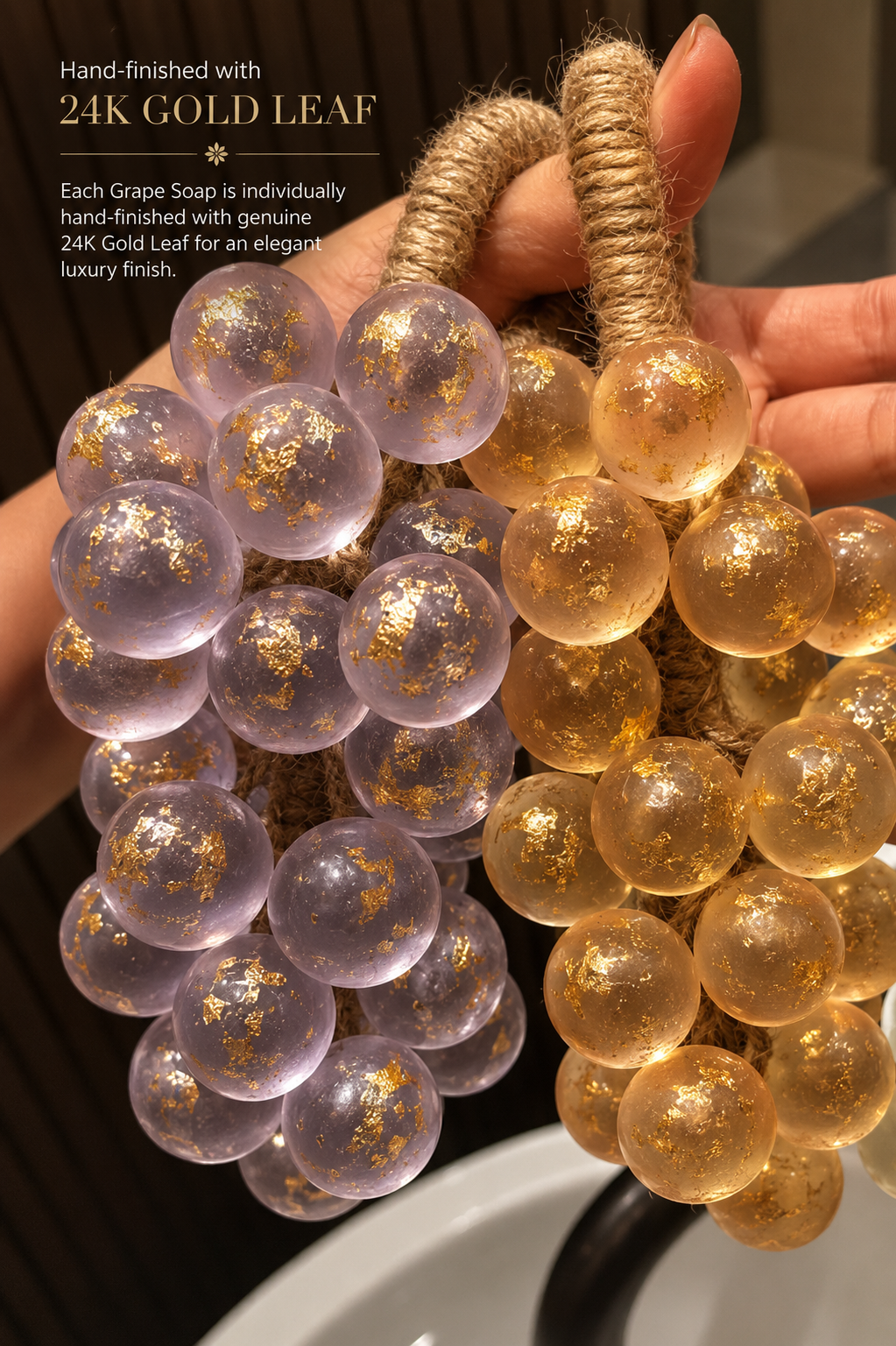 Luxury Grape Cluster Hanging Soap