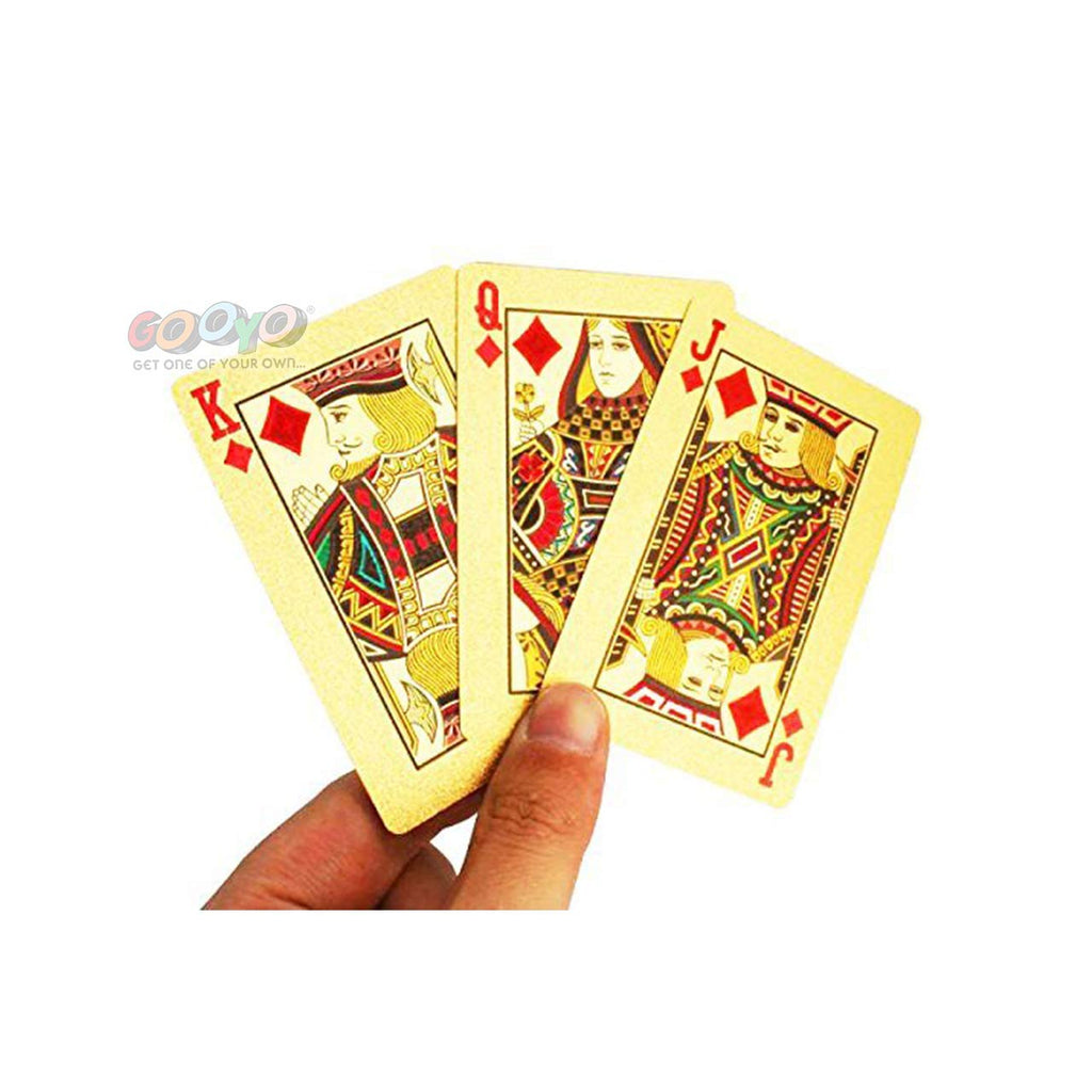 Luxury gold playing cards premium poker gift set