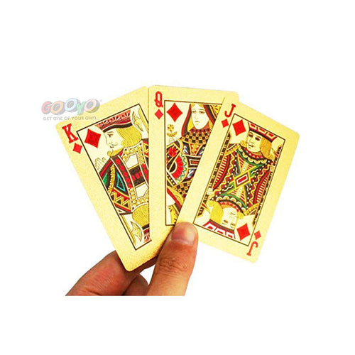 Luxury gold playing cards premium poker gift set