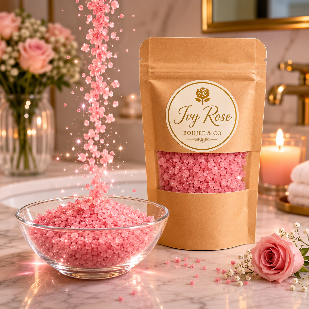 Luxury mineral bath salts gift collection