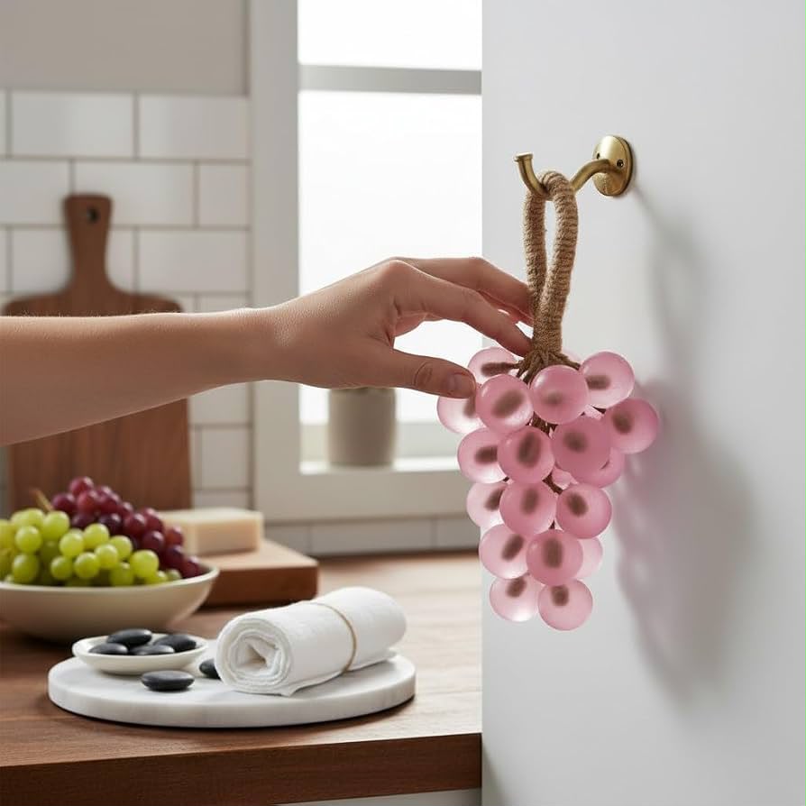 Artisanal Grape Cluster Hanging Soap