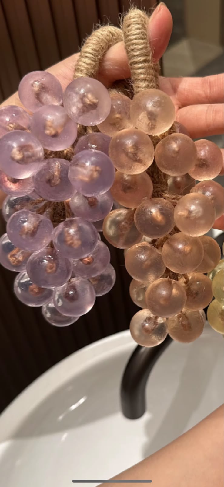 Artisanal Grape Cluster Hanging Soap